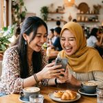 Top Up TikTok Murah, Penonton yang antusias memberikan dukungan virtual saat sesi siaran langsung kreator idola sedang berlangsung.